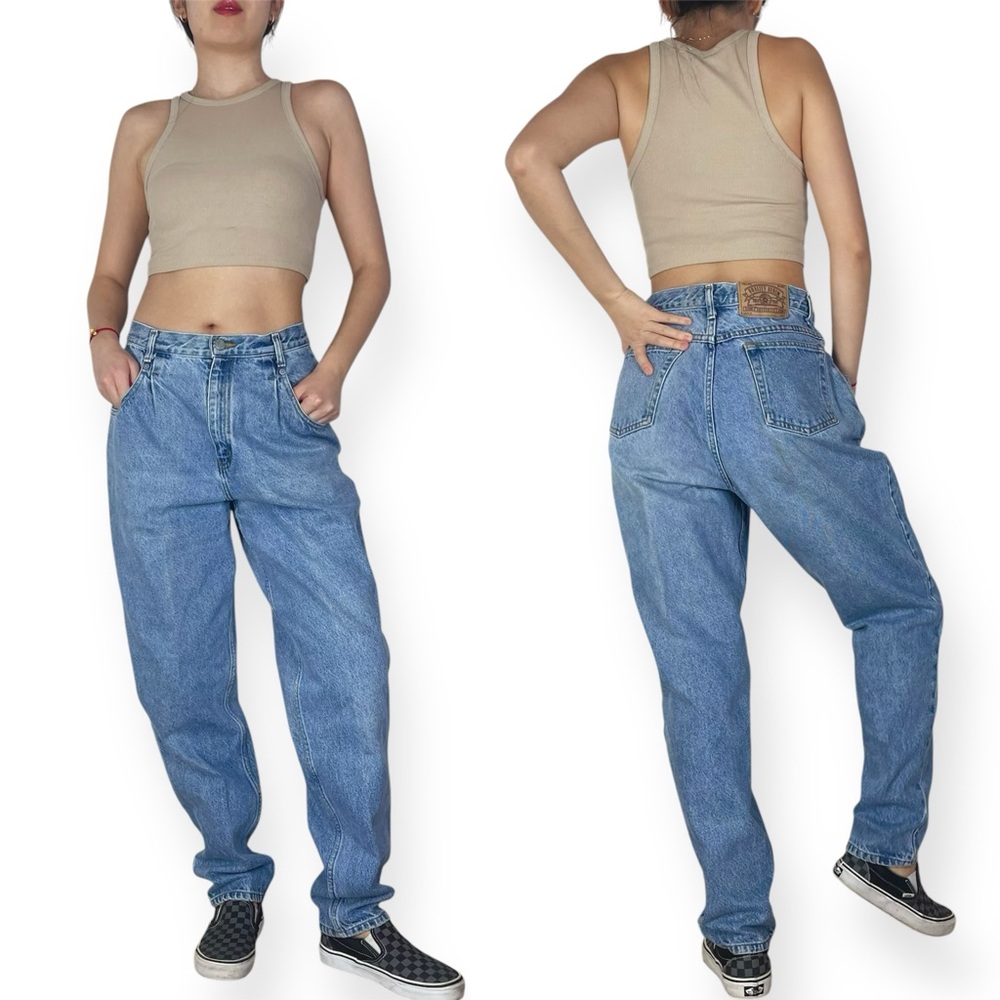 Vintage CENZA Highrise Lightwash Mom Jeans Waist 28"